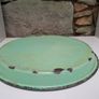Enamel green  serving tray Image 2