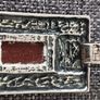 Large  silver pendant with goldstone Image 5
