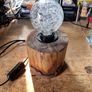 Lamp hand crafted live wood Image 3