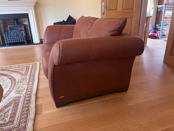 two seater italian leather sofa