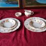 14 Piece Royal Crown Derby English Bone China Derby Posies Pattern Dinner & Tea Set For 2 Person Setting Made In England Image 2