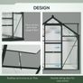 Walk-In Polycarbonate Green House 6 x 4ft Image 6