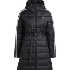 Adidas originals long slim fit hooded jacket