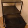 Pomax Home Collection Industrial Style Metal Designer Side Bedside Table Locker Drawer Image 6