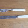 Vintage English silver plate Knifes and Forks Set Image 3