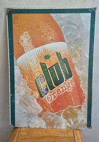 Vintage large Club Orange sign