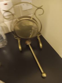 silver plated gong