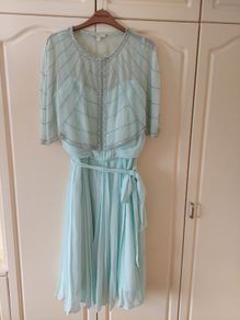 Monsoon occasion dress with matching cape