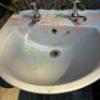 Bathroom sink and pedastal Image 2