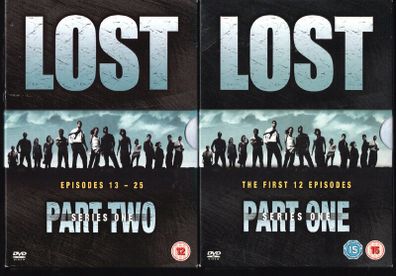 Lost. DVD Television Series. Season 1 (Part One & Two) 8-disc. Included bonus material.