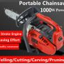 BRAND NEW High Power One-Hand Cordless Chain Saw Image 3