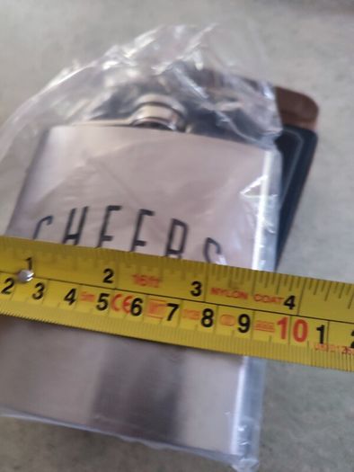 Scott & Lawson Comin's Cr Hip Flask New In Box.