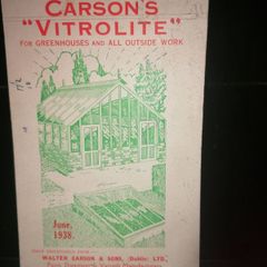Vintage Carson's Paper/Card Advert 1938