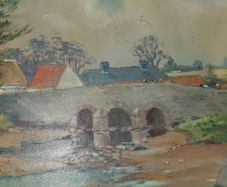 Broughan Bridge,  Baltray, Co.Louth  oil painting