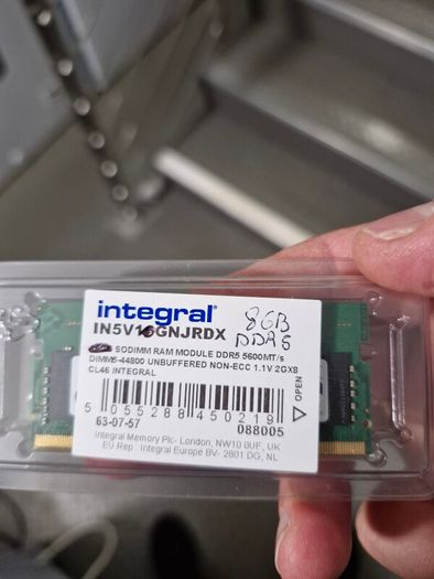 8GB DDR 5600MHz Laptop ram - Intedral - SODIMM