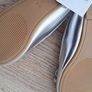 silver ballet pumps size 30 Image 3