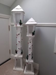 2 xmas lanterns