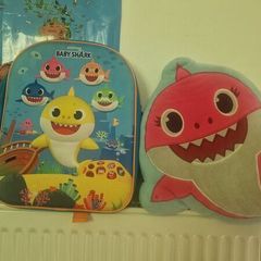 backpack and pillow