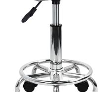 NEW SALE | Square Rolling Stool PU Leather Height Adjustable Swivel Massage SPA Salon Stools Task Chair with Wheels
