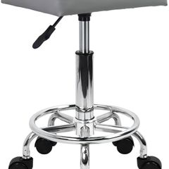 NEW SALE | Square Rolling Stool PU Leather Height Adjustable Swivel Massage SPA Salon Stools Task Chair with Wheels