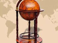 main image for ad Globe Bar Wine Stand Eucalyptus Wood