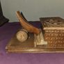 1950's Hand Carved Wooden Bird Cigarette Dispenser Image 2