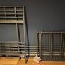 Grey Metal Bunk Bed Frame Excellent Condition Image 6