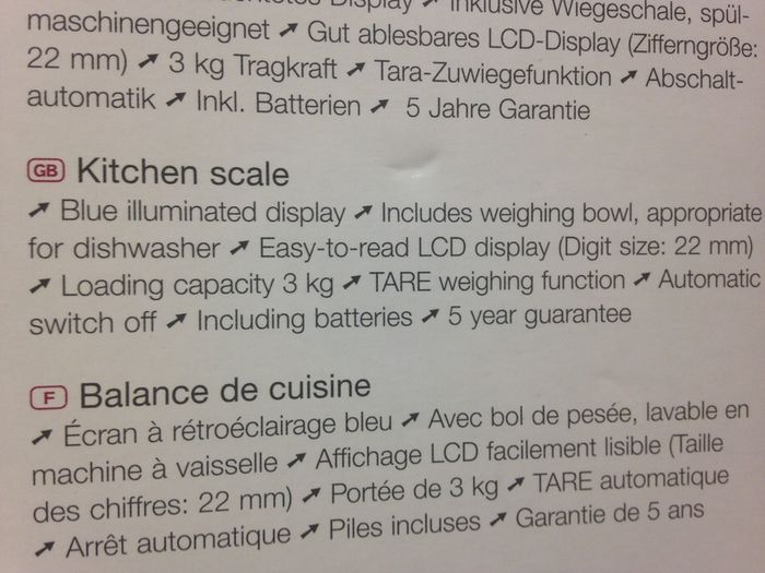 Kitchen Weighing Scale