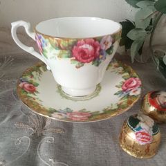Collectible Paragon China "Tapestry Rose" Duo Set
