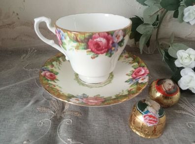 Collectible Paragon China "Tapestry Rose" Duo Set