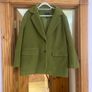 Fab Olive Green River Island Studio Faux Brushed Wool Jacket Image 7