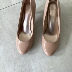 M&S nude colour high heel shoe. Size 4.5 or 37.5