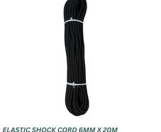 Elastic bungee rope 6mm / 20m - Black