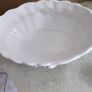 Vintage  Rose Pattern Oval Bowl with Flowers, Succulent Planter As Centerpiece for flowers arrangement. Image 7