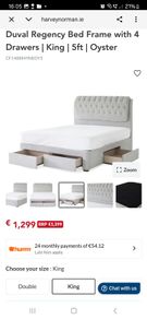 king size bed frame & mattress