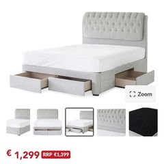 king size bed frame & mattress