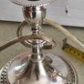 Viners of Sheffield Silver Alpha Plate Trio Candelabra Sheffield England Image 10