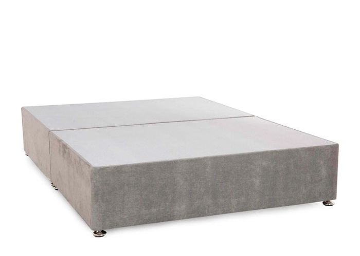 4 foot silver / grey bed base