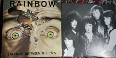 Irish first release Rainbow Straight Between the Eyes original first Irish press vinyl record