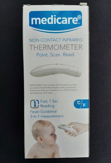 Off body infrared Thermometer in box