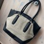 Womans London Fog Elegant Shoulder Bag Handbag In black & ivory Image 6