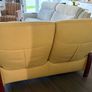 Leather Reclining Sofa and Two Footstools Image 3