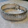 Vintage Unisex Sterling Silver 925 Articulated Bracelet - 28g, 19cm Image 2