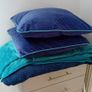 Blue throws cushions and storage box Image 5