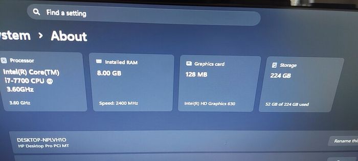 Hp Tower Nice Pc Quiet Win11