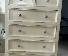 Cream chest of drawers