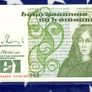 E Banknotes of All Nations Ireland 1 Pound 17.07.1989 P-70d.9 UNC LAK Image 3