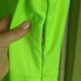 neon green open back dress fits sm m Image 2