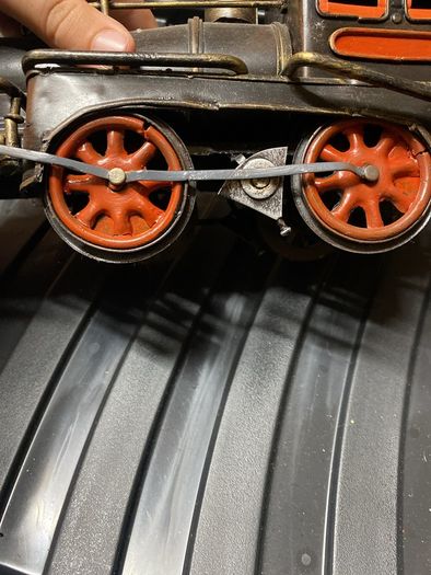 metal train ornament