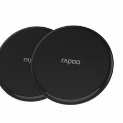 Rapoo XC105 Twin Pack Wireless Induction Charger for Smartphone,  Flat Qi Charging, Fast Charging, Overcharge Protection, Black
